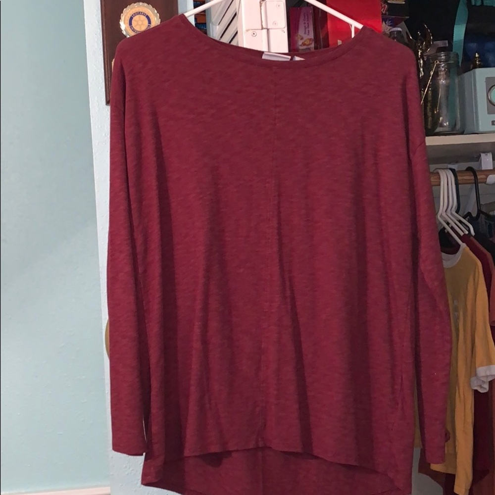 Maroon Long sleeve Shirt